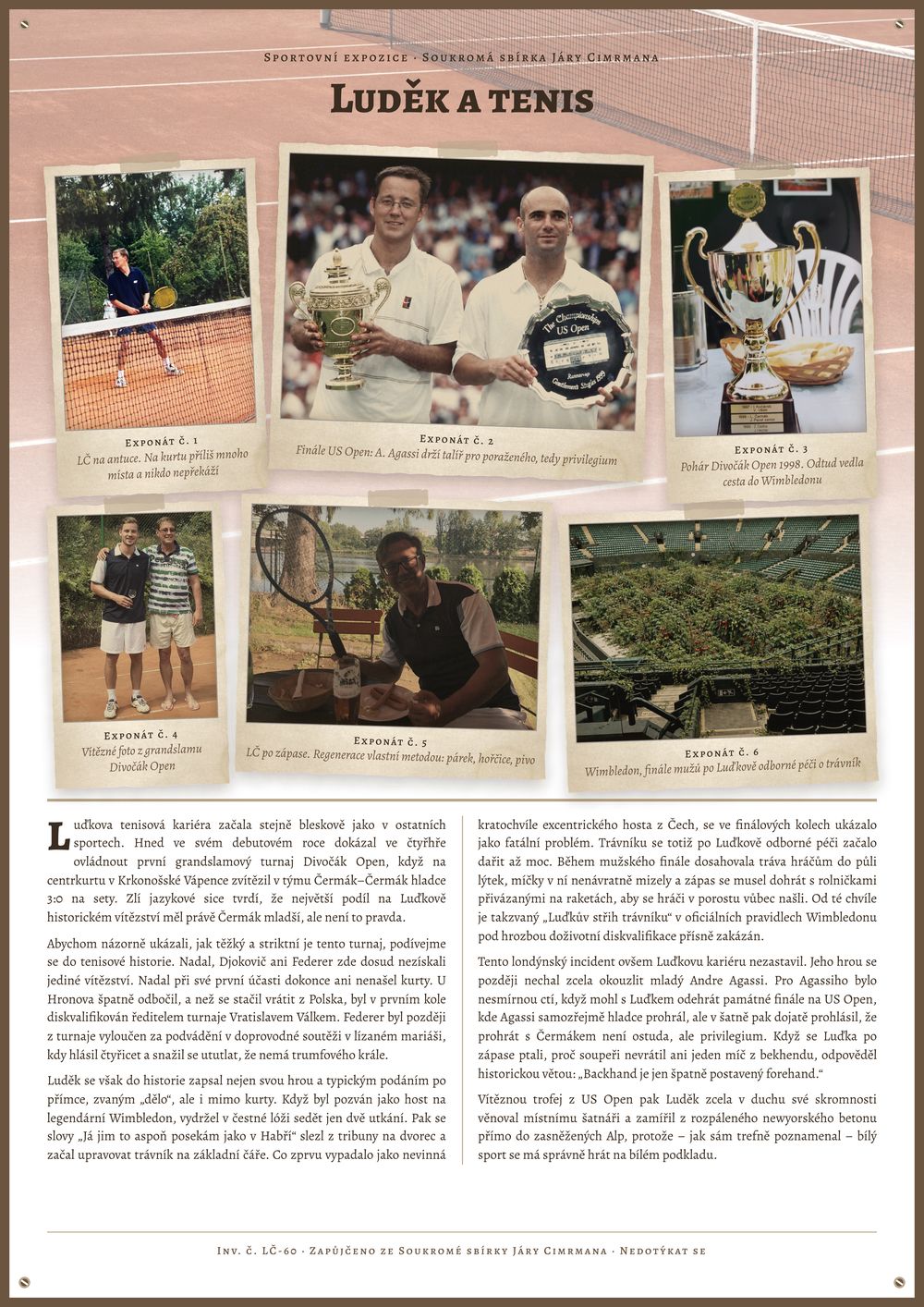 Muzejní tabule: Luděk a tenis